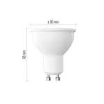 Żarówka LED Classic MR16 / GU10 / 7 W (60 W) / 800 lm / neutralna biel/ ściemnialna 3x