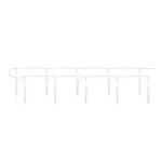 Dekoracje - 10 LED sople 10 cm 1,35 m 2x AA zimna biel, IP20, timer