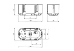 Puszka do pustych ścian P2x60D MULTIBOX 2 niebieski