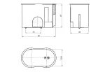 Puszka podtynkowa Z2x32 niebieski