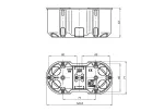 Puszka podtynkowa M2x60DF MULTIWALL SLIM pomarańczowy
