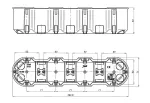 Puszka podtynkowa M4x60DF MULTIWALL SLIM pomarańczowy