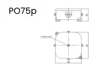 Puszka naścienna PO75p biały