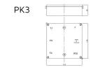 Puszka naścienna PK3 biały