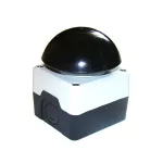 EMAS Kaseta czarno-szara, przycisk grzybkowy czarny 72 mm (1NO)