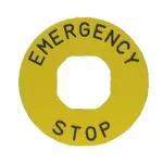 EMAS Tabliczka EMERGENCY, plastikowa, 60mm