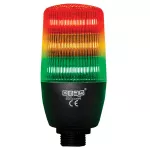 EMAS Wielofunkcyjna kolumna sygnalizacyjna LED trójkolorowa z buzzerem, 55mm, PLC, 24V DC