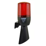 EMAS Wielofunkcyjna lampa czerwona fi 70 z buzerem, 12-24V AC/DC