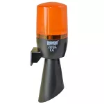 EMAS Wielofunkcyjna lampa żółta fi 70 z buzerem, 12-24V AC/DC