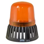 EMAS Wielofunkcyjna lampa żółta fi 120 z buzerem, 12-24V AC/DC