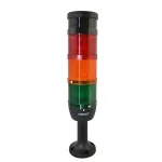 PROMET Kolumna kompletna 70mm/3 człony/220V/czerwony błysk-żółty-zielony+buzzer