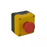 EMAS Kaseta czarno-żółta, stop bezpieczeństwa, ryglowany 40 mm (1NO)