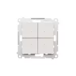 SIMON 55 GO WMDS-TEK1W-111 Kontroler sterujący bezprzewodowo innymi urządzeniami Simon GO, max 30 akcji, sterowany smartfonem [Wi-Fi] - CONTROL; 230 V, (moduł); Biały mat