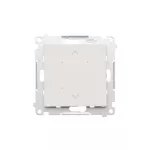 SIMON 55 GO WMDS-TEZ1W-143 Sterownik do rolety, żaluzji, markiz, firan, sterowany smartfonem [Wi-Fi] - SHUTTER; 2x5 A, 230 V, (moduł); Aluminium mat