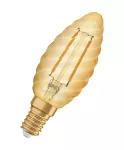 Lampa LED Vintage 1906 LED CLASSIC BW Filament szkło przezroczyste GOLD 22 non-dim 2.5W/824 E14 LEDVANCE