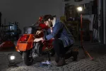 Oprawa Battery LED Spotlight Double 10W 4000K IP54 Black