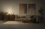 Oprawa Decor Impact Table 1XE27 Beige and Gray