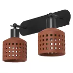 Oprawa Decor Clay Windows Wall 2XE27 Brown