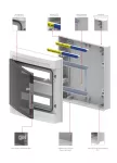EP-LUX PLUS rozdzielnica 2x18 PE+N natynkowa PV 1500V DC 1000V AC IP 65 - kolor dymny