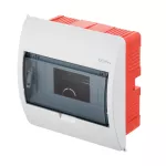 ELEGANT rozdzielnica 1x8 PE+N podtynkowa IP 40 - kolor dymny