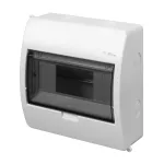 ELEGANT rozdzielnica 1x8 PE+N natynkowa IP 40 - kolor dymny