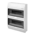 ELEGANT rozdzielnica 2x12 PE+N natynkowa IP 40 - kolor dymny