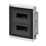 ELEGANT rozdzielnica 2x12 PE+N podtynkowa nowa wersja IP 40 - kolor dymny