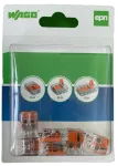 WAGO szybkozłączka mini zap 2x 4mm (kpl 6 szt) pomarańczowy