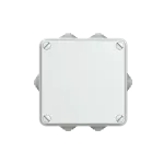 WB1SL0816A00 puszka szara bez dławików, ze śrubami z tworzywa, IP55, II klasa, 100x100x50mm (WxSxG) | pusta | pokrywa pełna | GWT=650