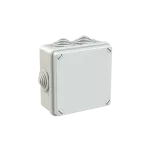 WB1SL0816A00 puszka szara bez dławików, ze śrubami z tworzywa, IP55, II klasa, 100x100x50mm (WxSxG) | pusta | pokrywa pełna | GWT=650