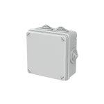 WB1SL0816A00 puszka szara bez dławików, ze śrubami z tworzywa, IP55, II klasa, 100x100x50mm (WxSxG) | pusta | pokrywa pełna | GWT=650
