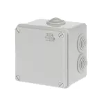 WB1SL0821A00 puszka szara bez dławików, ze śrubami z tworzywa, IP55, II klasa, 100x100x80mm (WxSxG) | pusta | pokrywa pełna | GWT=650