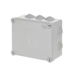 WB1SL0824A00 puszka szara bez dławików, ze śrubami z tworzywa, IP55, II klasa, 135x160x77mm (WxSxG) | pusta | pokrywa pełna | GWT=650