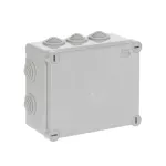 WB1SL0824A00 puszka szara bez dławików, ze śrubami z tworzywa, IP55, II klasa, 135x160x77mm (WxSxG) | pusta | pokrywa pełna | GWT=650