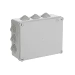 WB1SL0826A00 puszka szara bez dławików, ze śrubami z tworzywa, IP55, II klasa, 170x220x80mm (WxSxG) | pusta | pokrywa pełna | GWT=650