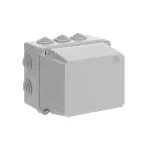 WB1SL0830A00 puszka szara bez dławików, ze śrubami z tworzywa, IP55, II klasa, 135x160x150mm (WxSxG) | pusta | pokrywa pełna | GWT=650