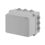 WB1SL0832A00 puszka szara bez dławików, ze śrubami z tworzywa, IP55, II klasa, 170x220x150mm (WxSxG) | pusta | pokrywa pełna | GWT=650