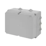 WB1SL0834A00 puszka szara bez dławików, ze śrubami z tworzywa, IP55, II klasa, 240x310x160mm (WxSxG) | pusta | pokrywa pełna | GWT=650