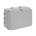 WB1SL0834A00 puszka szara bez dławików, ze śrubami z tworzywa, IP55, II klasa, 240x310x160mm (WxSxG) | pusta | pokrywa pełna | GWT=650