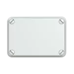 WB1SL0820A00 puszka szara bez dławików, ze śrubami z tworzywa, IP65, II klasa, 70x105x50mm (WxSxG) | pusta | pokrywa pełna | GWT=650