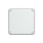 WB1SL0820A00 puszka szara bez dławików, ze śrubami z tworzywa, IP65, II klasa, 100x100x80mm (WxSxG) | pusta | pokrywa pełna | GWT=650