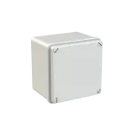 WB1SL0820A00 puszka szara bez dławików, ze śrubami z tworzywa, IP65, II klasa, 100x100x80mm (WxSxG) | pusta | pokrywa pełna | GWT=650