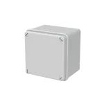 WB1SL0820A00 puszka szara bez dławików, ze śrubami z tworzywa, IP65, II klasa, 100x100x80mm (WxSxG) | pusta | pokrywa pełna | GWT=650