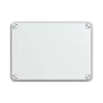 WB1SL0852A00 puszka szara bez dławików, ze śrubami z tworzywa, IP65, II klasa, 110x153x66mm (WxSxG) | pusta | pokrywa pełna | GWT=650