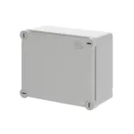 WB1SL0820A00 puszka szara bez dławików, ze śrubami z tworzywa, IP65, II klasa, 137x160x77mm (WxSxG) | pusta | pokrywa pełna | GWT=650