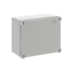 WB1SL0820A00 puszka szara bez dławików, ze śrubami z tworzywa, IP65, II klasa, 137x160x77mm (WxSxG) | pusta | pokrywa pełna | GWT=650