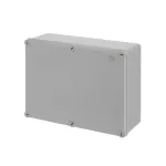 WB1SL0820A00 puszka szara bez dławików, ze śrubami z tworzywa, IP65, II klasa, 240x310x110mm (WxSxG) | pusta | pokrywa pełna | GWT=650