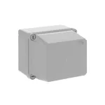 WB1SL0820A00 puszka szara bez dławików, ze śrubami z tworzywa, IP65, II klasa, 135x160x150mm (WxSxG) | pusta | pokrywa pełna | GWT=650