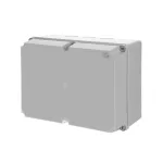 WB1SL0820A00 puszka szara bez dławików, ze śrubami z tworzywa, IP65, II klasa, 240x310x160mm (WxSxG) | pusta | pokrywa pełna | GWT=650