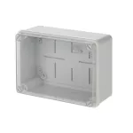 WB1SL0820A00 puszka szara z dławikami, ze śrubami z tworzywa, IP65, II klasa, 110x153x66mm (WxSxG) | pusta | pokrywa transparentna | GWT=650